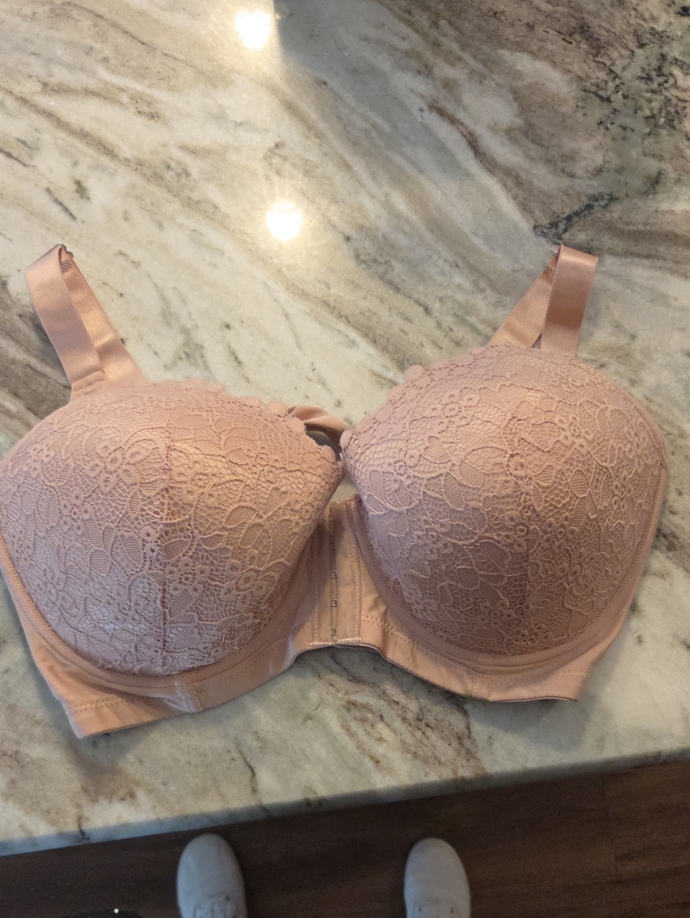 Lace Push-Up Bra in Blush Pink NEW